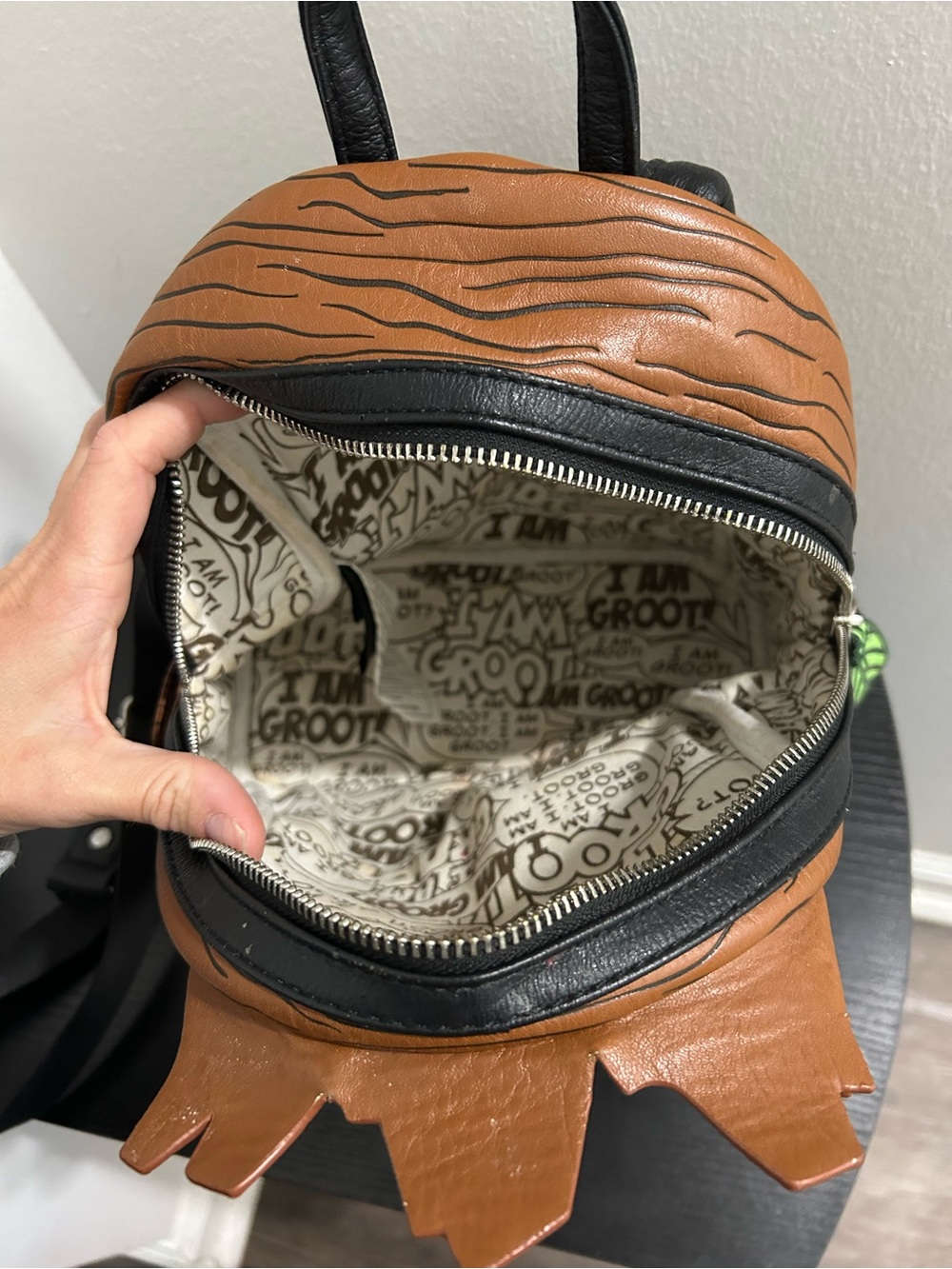 Loungfly Marvel Groot Brown Mini Backpack - Picture 6 of 6